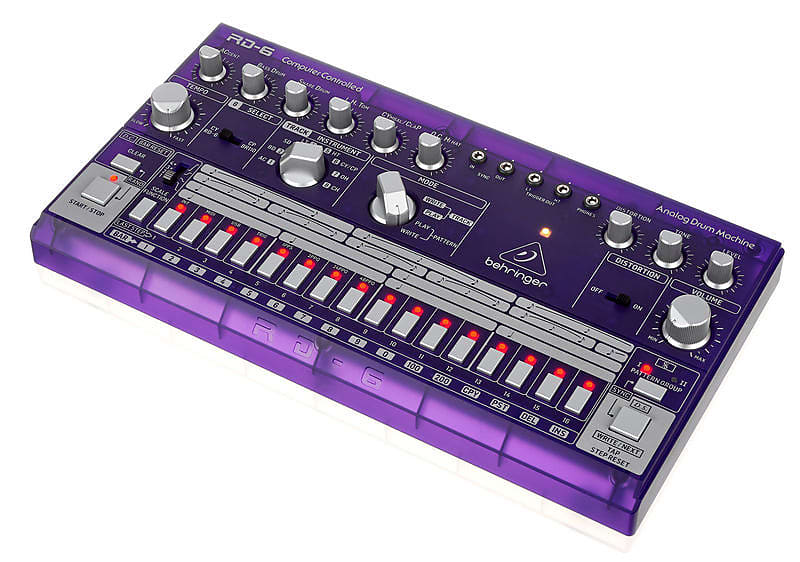 Behringer RD-6-GP Analog Drum Machine - Transparent Purple image 1