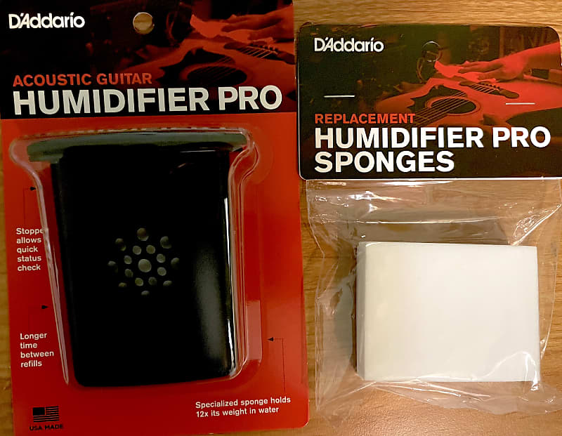 D'Addario Guitar Humidifier PRO with EXTRA SPONGES for Reverb