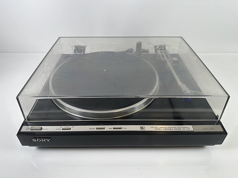 SONY PS-X55 Turntable Record Player Retro Vintage Full Auto Quartz Lock  			