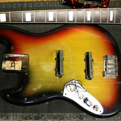 1974 Fender Jazz Bass - Sunburst - Left Handed - OHSC - Exc 9.5/10 Condition image 17