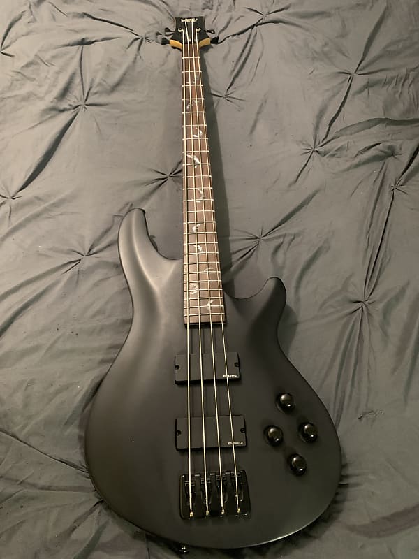 Schecter Damien Platinum-4 4-String Active Bass Guitar Satin Black