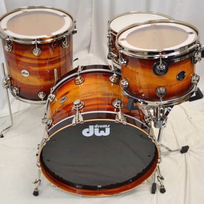 DW 22/13/16/6.5" Santa Monica Series  Drum Set - Rare Padouk #1 Of 1 image 1