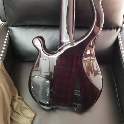 Prestige 5 String Bass Guitar 2000's Transparent Black image 5