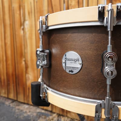PDP Concept Classic Series - Satin Walnut Finish 6.5 x 14" Maple Snare Drum w/ Maple Hoops (2023) image 4
