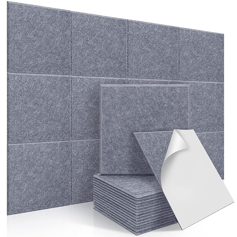 14 Pack Self-Adhesive Acoustic Panels Soundproof Wall Panels, New