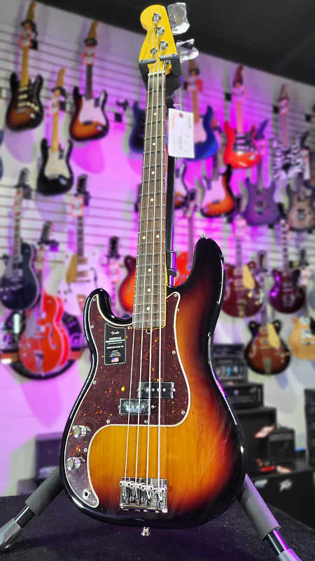 Fender American Professional Ii Precision Bass Lefty 3 Tone Reverb 0272