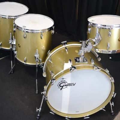 Gretsch 22/13/15/16" USA Custom Drum Set - Gold Mist image 2