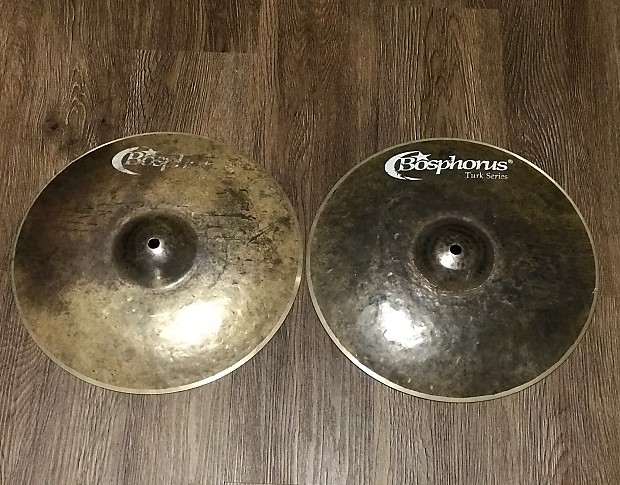 Bosphorus 13" Turk Series Dark Hi-Hat Cymbals (Pair) image 1