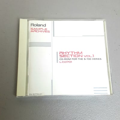 Roland L-CD701 "Rhythm Section Vol 1" Sampler CD Rom Library - S-770/750/760 SP-700