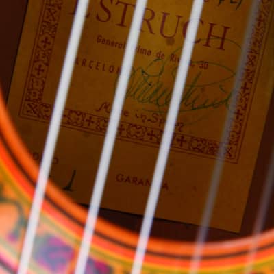 Juan Estruch Flamenco guitar yellow label 1976 - see video! image 9