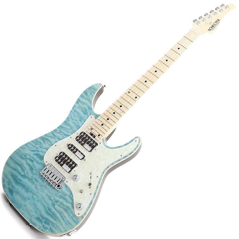SCHECTER SD-2-24-AL-VTR (Aqua Blue/Maple) -Made in Japan