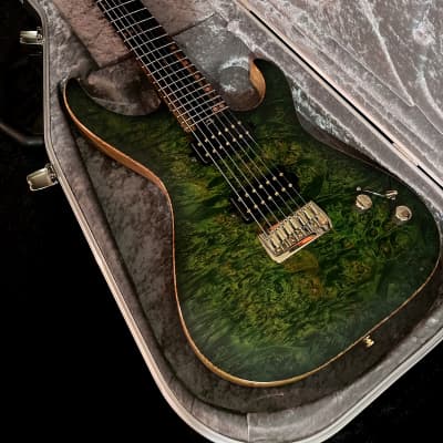 Grainger Guitars  Apollo 7 String, Lizard Green Seven String image 22