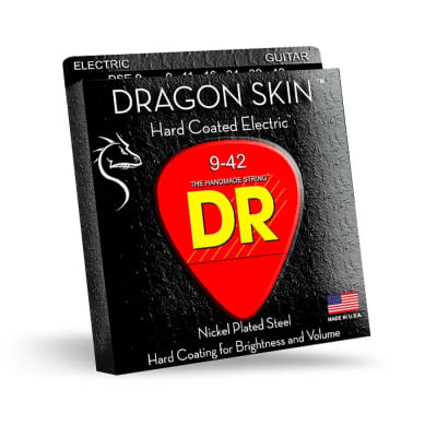 DR Strings Dragon Skin Clear Coated Electric Guitar Strings: Medium 10-46 (2-Pack) image 3