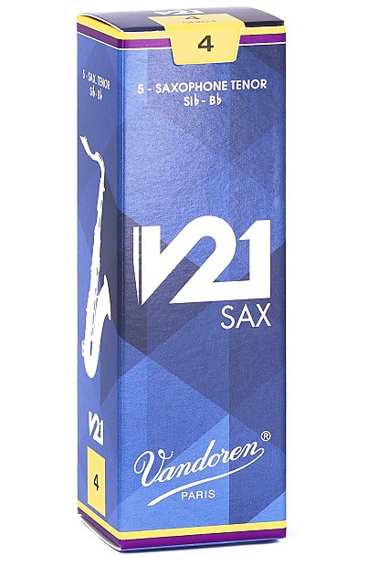Vandoren SR824 V21 Series Tenor Saxophone Reeds - Strength 4 (Box of 5) image 1