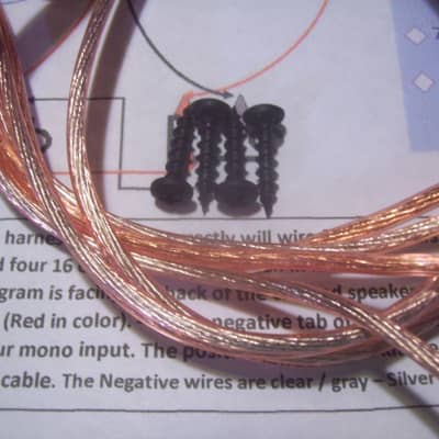 EarCandy 4x10 4x12 guitar speaker cab Wiring Harness 8 / 16 ohm series parallel No Soldering P- out image 5
