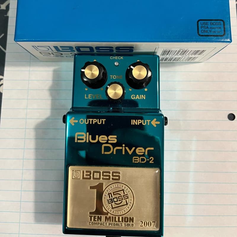 Boss BD2 Blues Driver “10 million pedals” Blue - Blue