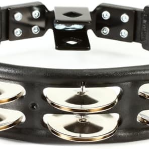 Latin Percussion Cyclops Mountable Tambourine - Black with Steel Jingles image 2