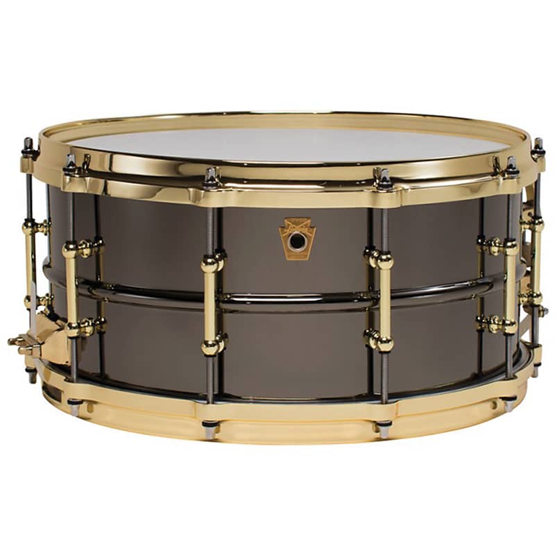 Ludwig LB417BT "Brass On Brass" Black Beauty 6.5x14" Snare Drum with Brass Hardware image 1