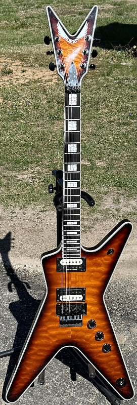 2019 Dean ML Select Floyd Rose Trans Brazilia Burst Quilted Maple Top image 1