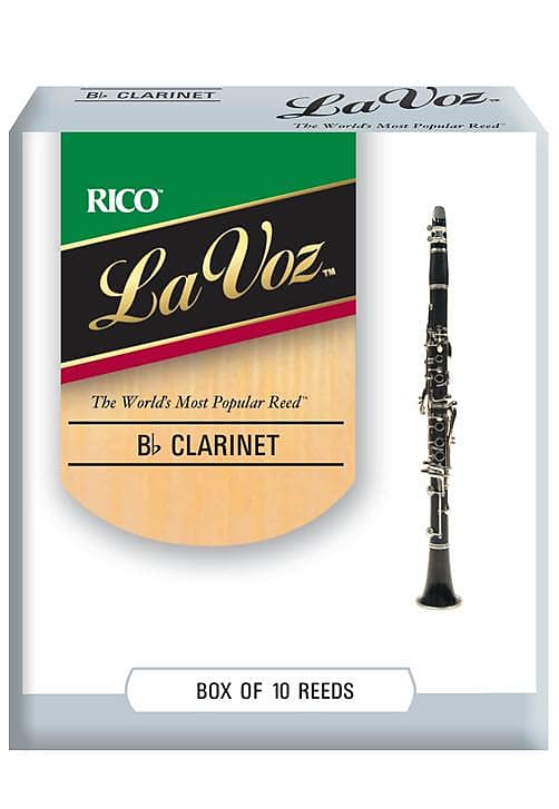 La Voz Bb Clarinet Reeds, Strength Medium-Hard, 10-pack image 1