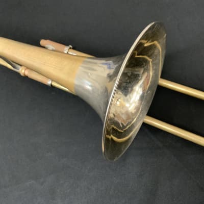 F.E. Olds Studio Model Trombone Vintage Late 40s-Early 50s  Los Angeles - Raw Brass image 9