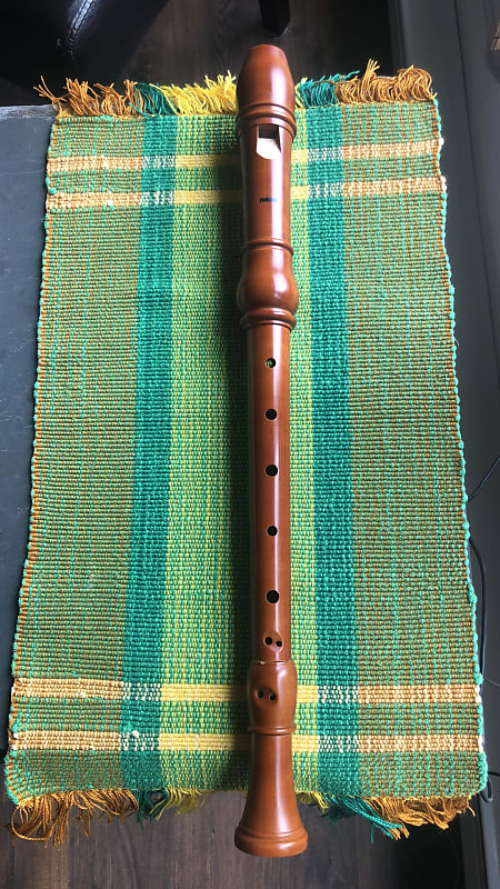 Vintage Yamaha YRA-43 Alto Recorder in Stained Maplewood