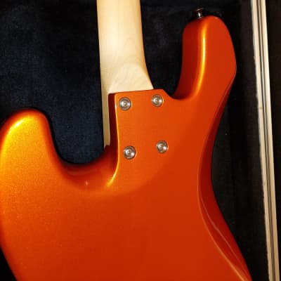 Mike Lull  V-4 Jazz Bass  2020 - Candy Orange image 5