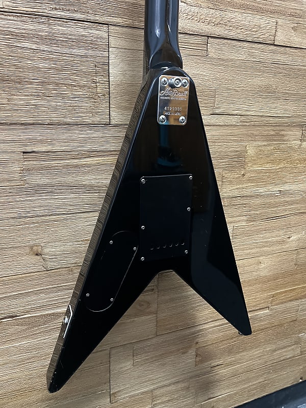 Aria Pro II XX Deluxe Flying V guitar 1980's -MIJ - Black Aria Pro II XX Deluxe Flying V guitar 1980's -MIJ - Black