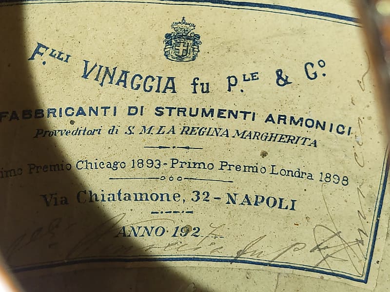 TOP-Fratelli Vinaccia-Mandolin-Napoli(1927)-restored | Reverb