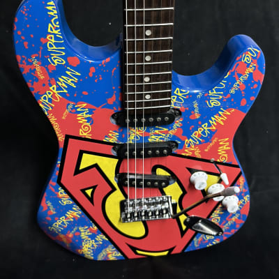 Unbranded Superman Stratocaster style image 8