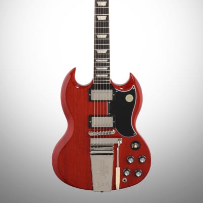 Gibson SG Standard 61 Maestro Vibrola Electric Guitar (with Case), Vintage Cherry image 2