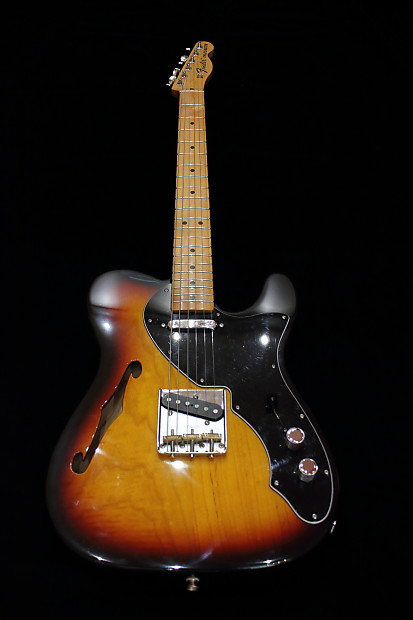Fender '69 Telecaster Thinline MIM 1999 3 Tone Sunburst | Reverb