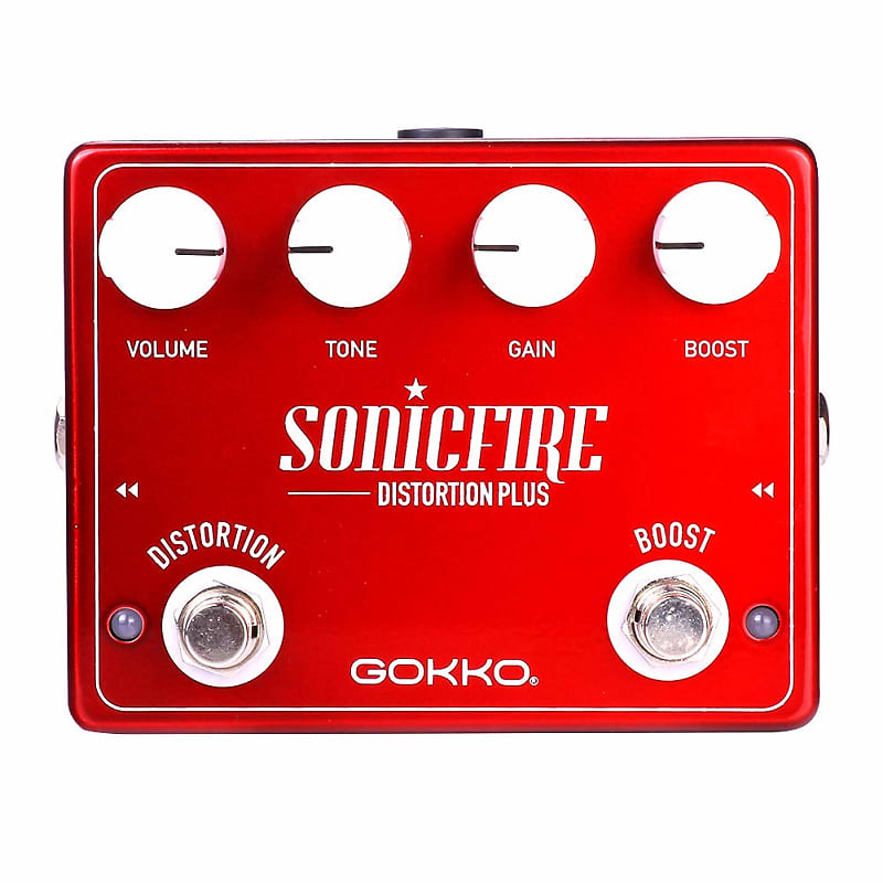 Gokko Audio Sonic Fire Plus Distortion + Boost 2020 Red