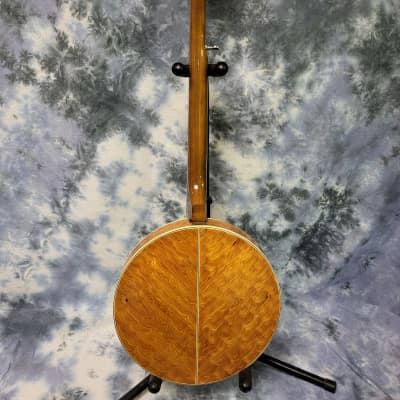 Vintage 1960's Conqueror by Kawai 5 String Banjo Pro Setup New Strings Arm Rest Unusual Woods New Gigbag image 12