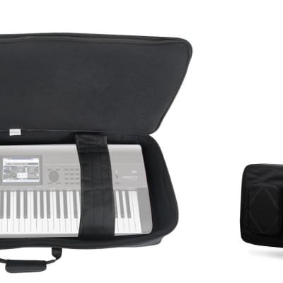 Rockville 61 Key Padded Rigid Durable Keyboard Gig Bag Case For KORG KROME EX-61