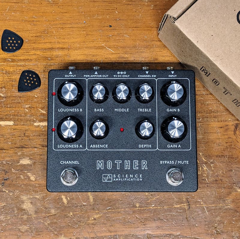 Science Amplification Mother Preamp Pedal 2024 - Black | Reverb