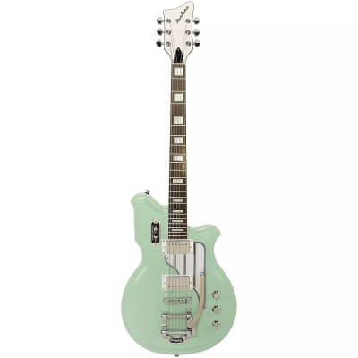 Airline Map DLX Tone Chambered Mahogany Body Bolt-On Maple Neck 6-String Baritone Electric Guitar image 1