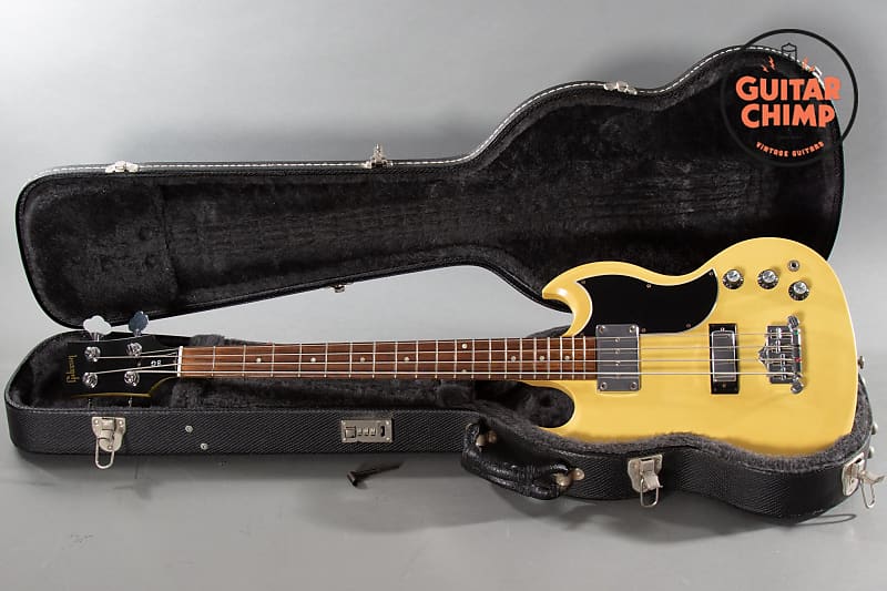 2006 Gibson Limited Edition SG Bass Faded Canary Yellow image 1