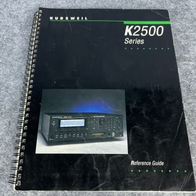 Kurzweil K2500 Reference Guide Manual