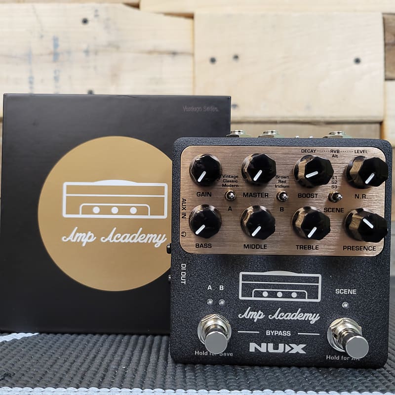 NUX Amp Academy Stomp Box Modeler and IR Loader Guitar Pedal, NGS-6, Cab  SIM, Programmable Interface