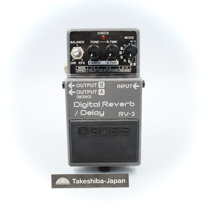 Boss RV-3 Digital Reverb / Delay Pink Label Guitar Effect Pedal FK20990