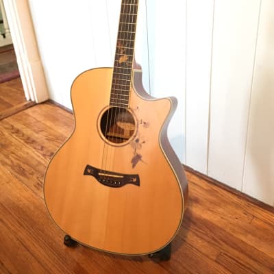 Crafter Twin Birds TB-Bubinga Acoustic-Electric Guitar Anniversary