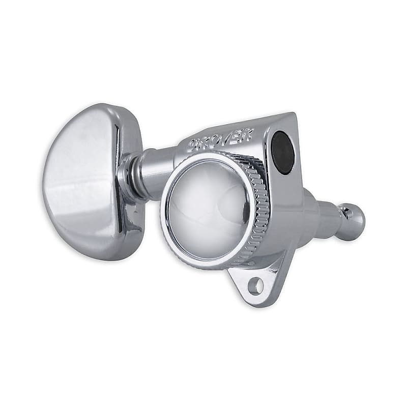 Grover 502 Roto-Grip Locking Rotomatics Tuners 3 x 3 (Chrome, Kidney Bean) image 1