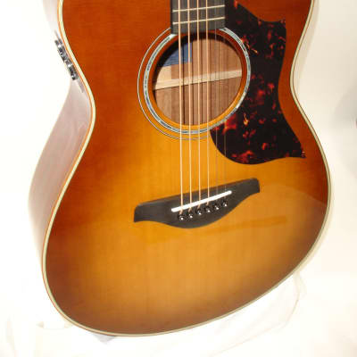 2021 Yamaha AC3M DLX A Series Concert Acoustic Electric Guitar w/ Cutaway, Sand Burst - Previously Owned image 2