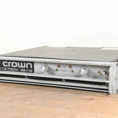 Used Crown Macro-Tech 1202 Power Amp with PIP Card | Reverb