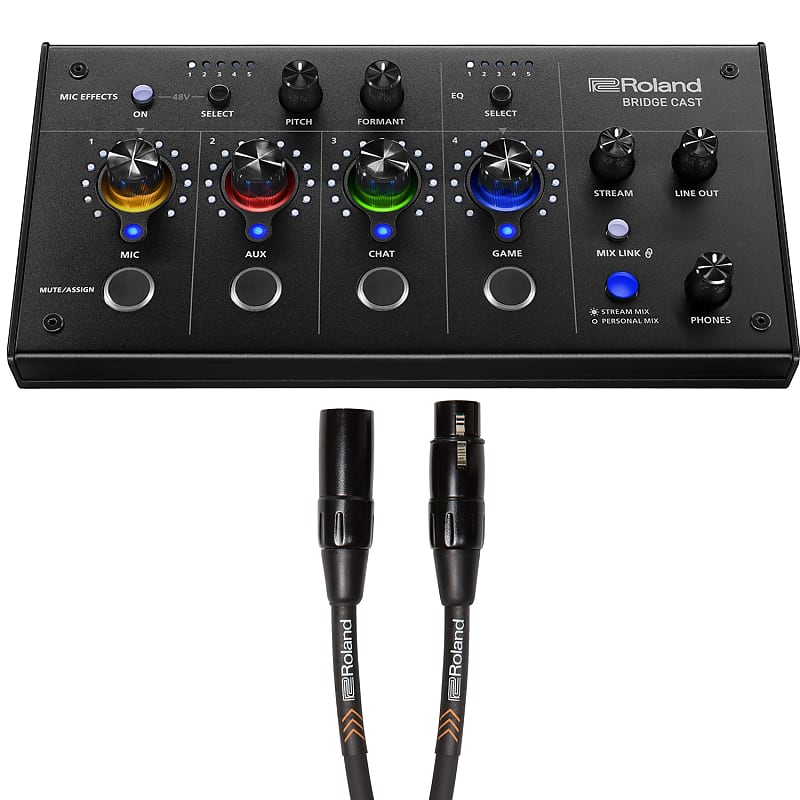 Roland Bridge Cast Dual Bus Audio-Streaming Gaming Mixer w/ | Reverb