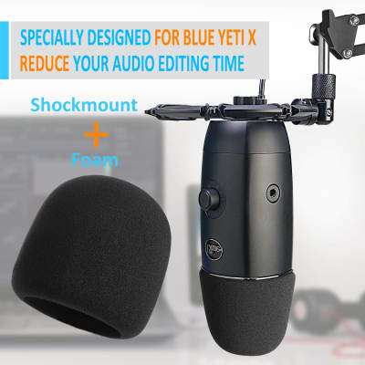 Yeti Nano Mic Stand with Pop Filter - Microphone Boom Arm Stand with Foam  Cover Windscreen for Blue Yeti Nano Mic by YOUSHARES