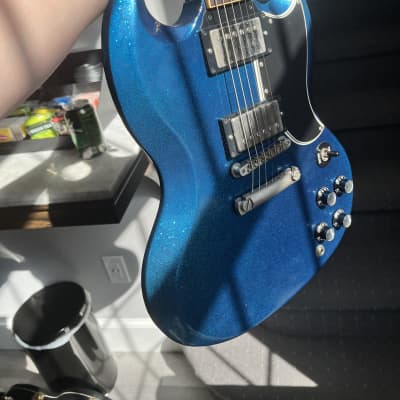 Gibson Custom Shop SG Standard 2008 - Extremely Rare Blue Sparkle image 4