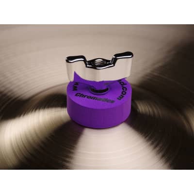 Cympad Chromatics Premium Foam Purple Cymbal Felts 5 Pack CYM CS15/5-PU image 3
