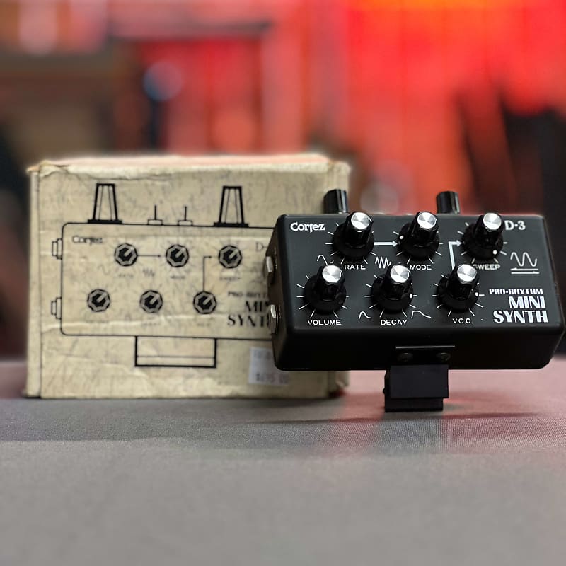 Cortez D 3 Pro Rhythm Mini Synth Black Reverb